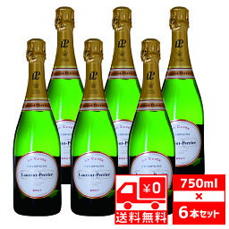 [送無][セット6] ローラン ペリエ ラ キュヴェ ブリュット 750ml×6本 箱なし 送料無料【お酒 シャンパン シャンパーニュ スパークリングワイン ワイン スパークリング 白 シャンペン お祝い ギフト 洋酒 母の日 母 花見 内祝い 内祝】【ワインならリカオー】