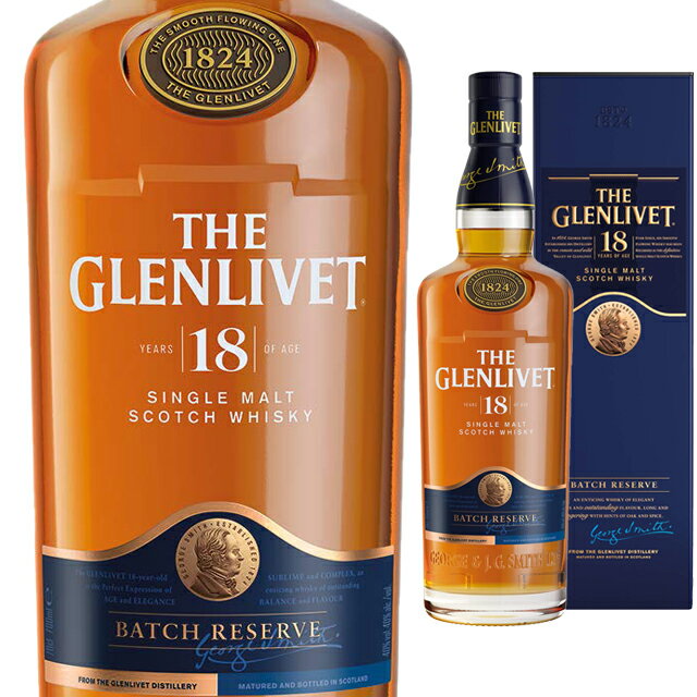 GLENLIVET [箱入] ザ グレンリベット 18年 40度 700ml スコッチ モルト 【スコッチウイスキー ウイスキー モルトウイスキー シングルモル