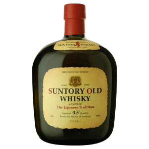 サントリーオールド 43度 700ml 箱なし 【 ウイスキー ウィスキー ギフト 洋酒 お酒 内祝い サントリーウイスキー サントリー 国産 ジャパニーズウイスキー 国産ウイスキー プレゼント 結婚祝い バレンタイン チョコ以外 バレンタインデー 】【ワインならリカオー】