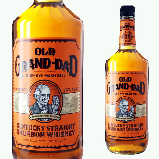 OLD GRAND-DAD樽から直にボトル瓶詰めされた価値高いバーボンウイスキー。マイルドでスムーズな飲み口、深い香りと味わいで、バーボン通の人々に愛されています。【その他オールドグランダッドはこちら】----------------------------------------------------------------------- 【産地】 アメリカ 【生産者】 オールドグランダット社 【度数】 40度 【内容量】 1000ml -----------------------------------------------□お酒 引越し 挨拶 定年退職 退職祝い 就職祝い 彼氏 彼女 ギフト 内祝い 退職 お礼 誕生日 プレゼント 結婚祝い ウイスキー バーボン ウィスキー 洋酒 通販 楽天リカオー結婚引出物 結婚内祝い 結婚御祝い 快気祝い 全快祝い 新築内祝い 上棟祝い 長寿祝い 就職内祝い 他各種内祝い・お返し 新築祝い 初老祝い 古稀祝い 喜寿祝い 傘寿祝い 米寿祝い 卒寿祝い 白寿祝い 長寿祝い お返し お中元・お歳暮 年始挨拶 ゴルフコンペ 記念品 賞品 暑中見舞い 残暑見舞い 【ギフト包装一覧はこちら】