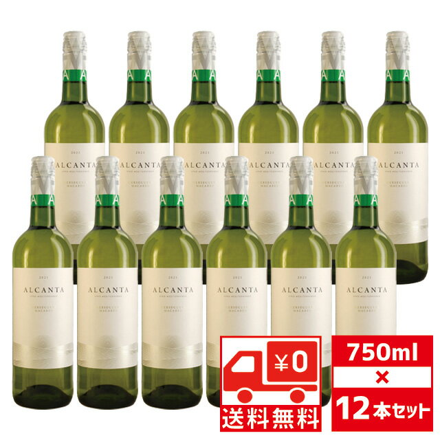 [送無][セット12] ビィーニャ アルカンタ 白 750ml ×12本 箱なし 白ワイン 送料無料 【 お酒 ワイン ワインセット 洋酒 酒 内祝 プレゼント 記念日 ギフト セット わいん 内祝い 祝い ワインギフト 手土産 父の日 パーティー 贈り物 】 【 ワインならリカオー】