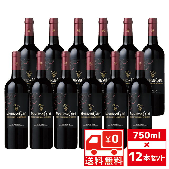 送無 セット12 ムートン カデ ルージュ 750ml×12本 箱なし 赤ワイン 送料無料 【 ワイン お酒 赤 ワインセット 酒 おさけ プレゼント洋酒 ギフト セット 自宅用 わいん 赤わいん プレゼント 洋酒 祝い ワインギフト 手土産 贈り物 】 【ワインならリカオー】