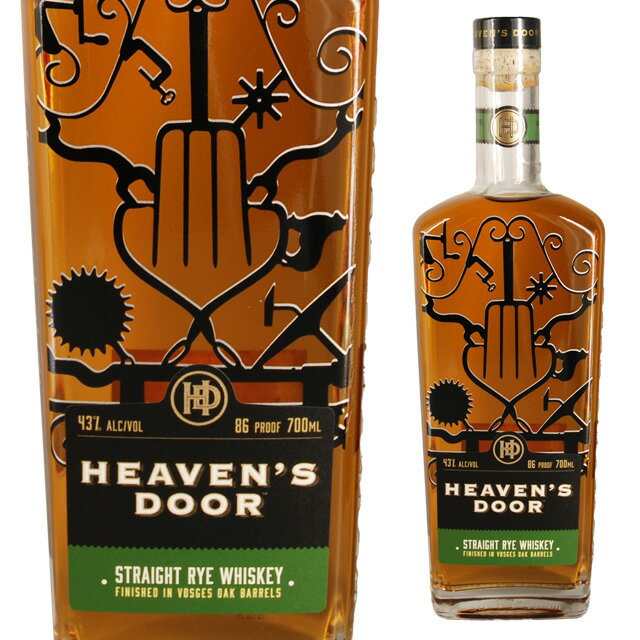 ヘブンズドア ストレートライ 43度 700ml 箱なし ウイスキー ボブ ディラン アメリカン【ワインならリカオー】