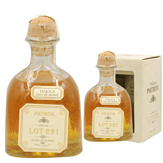[箱入] パトロン アネホ LOT221 40度 750ml テキーラ ロット 免税店限定 スピリッツ【 お酒 酒 洋酒 ギフト 誕生日プレゼント 内祝い 結婚祝い 記念日 還暦祝い 誕生日 出産内祝い プレゼント 退職祝い 挨拶 バレンタイン チョコ以外 】【ワインならリカオー】のサムネイル
