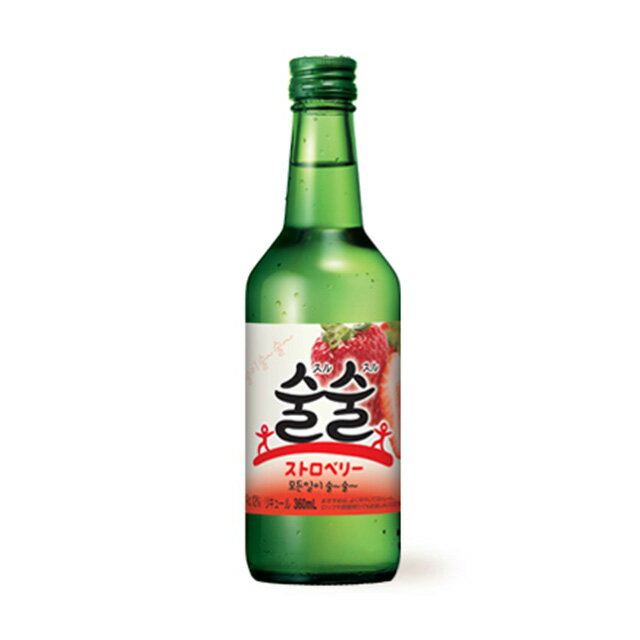 BSJ スルスル ストロベリー 12度 360ml 箱なし 韓国 リキュール 焼酎 【 酒 お酒 フルーツ フルーツの..