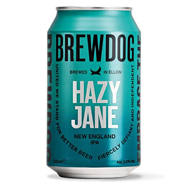 [6缶セット] ブリュードッグ ヘイジー ジェーン 5度 330ml×6本 缶ビール 【フルーツビール 輸入ビール 海外ビール 誕生日 退職祝い 退職 プレゼント 父 父の日ギフト ギフト 父の日 家飲み 酒 お酒 自宅用 ご自宅用 缶 晩酌 飲み会】【ワインならリカオー】のサムネイル