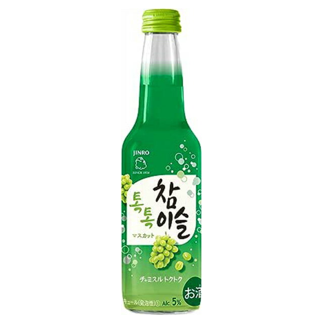 チャミスル トクトク マスカット 5度 275ml 箱なし ソーダ割り シュワシュワ 韓国 【お酒 酒 韓国焼酎 ..