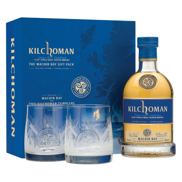 [タンブラー2脚セット] キルホーマン マキヤーベイ 46度 700ml アイラ スコッチ シングルモルト ウイスキー【ワインならリカオー】