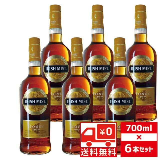 【ご注文前に必ずお読み下さい！】この商品は2注文(2本、2セット)まで1個口（1送料）として発送できます。 3個以上のご注文の場合、注文完了時には1個口の送料になりますが、 発送時に送料修正いたしますこと予めご了承ください。 ＊配送先が複数ある場合は配送先ごとに上記送料がかかります。こちらの商品は送料無料ですが、クール便でのご注文は1個口420円頂戴いたします。＊送料別商品と同梱の場合、1個口まで送料無料となります。注文完了時に送料がかかりますが、発送時に修正いたします。IRISH MISTアイリッシュ・ウィスキーに10種類以上のハーブ抽出エキスと、ヒースやクローバーから集めた蜂蜜を配合して造られるリキュールです。ロックやソーダ、ジンジャーエール割りなどでお楽しみください。-----------------------------------------------------------------------【産地】 アイルランド【生産者】 C&Cインターナショナル社【度数】35度【容量】700ml×6本-----------------------------------------------------------------------お酒 引越し 挨拶 就職祝い 退職祝い 結婚祝い 新築祝い 快気祝い 全快祝い還暦祝い 長寿祝い 内祝い開店祝い お返し 手土産 ディナーパーティ 誕生日 ギフト 引出物 記念品 ゴルフコンペ 御中元 お中元 お歳暮 御歳暮 暑中見舞い 残暑見舞い 年末年始 お正月　父の日 母の日