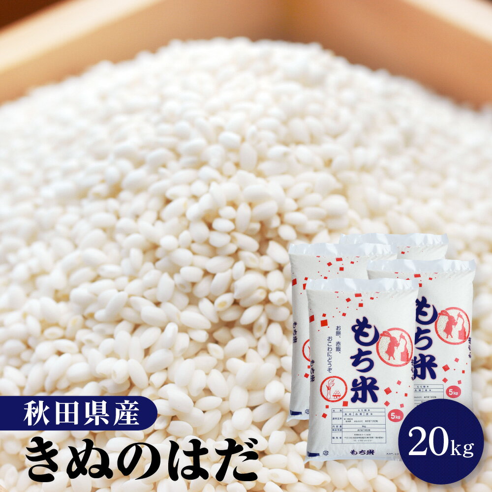 令和5年産 もち米 20kg 秋田県産 きぬ