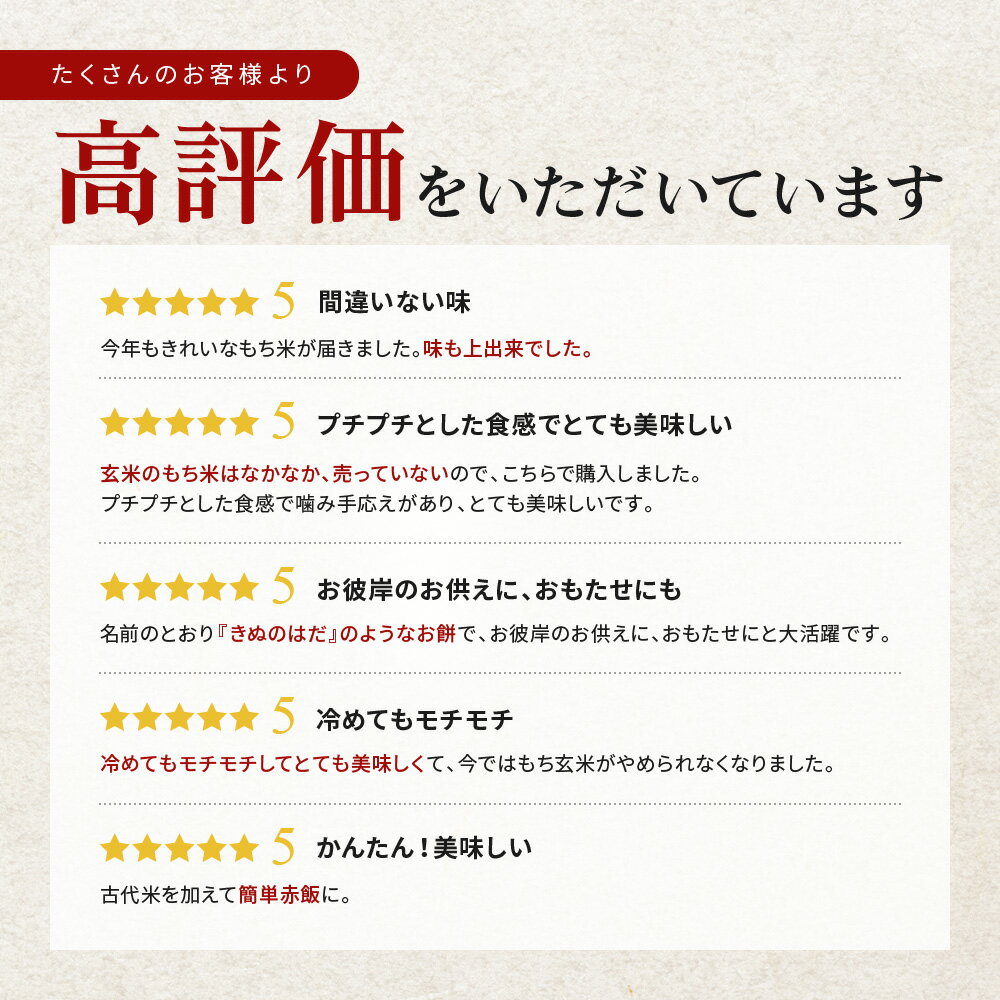 令和5年産 もち米 10kg 秋田県産 きぬのはだ もち精米 もち玄米【送料無料】【沖縄のみ別途2,200円加算】 2