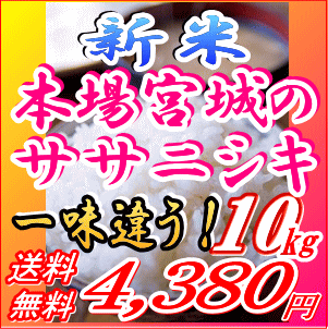 【一味違うこのお米】宮城県産 ササニシキ 10kg[玄米/白米/無洗米]選択可25年登米産（5kg×2）【新米 25年 10kg】【米 10kg 送料無料】【恵方巻きにもお勧め】