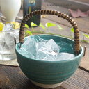 松助窯 アイスペール 氷入れ トルコブルー 酒器 焼酎 ウイスキー ロック 水割り 和食器 おうち うつわ 陶器 美濃焼 父の日 日本製 おしゃれ 手づくり