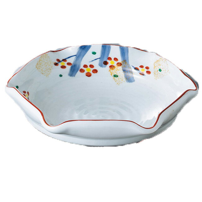 和食器 手描き梅六角向付 中鉢 ボウル おうち うつわ 陶器 おしゃれ