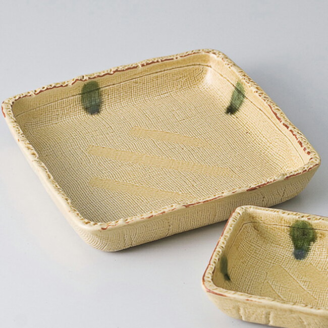 和食器 黄瀬戸5.0正角鉢 中鉢 ボウル おうち うつわ 陶器 おしゃれ　※小鉢は別売りです