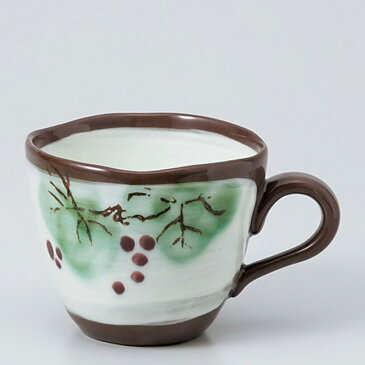 和食器 粉引ぶどう マグカップ カフェ コーヒー 紅茶 珈琲 お茶 オフィス おうち 食器 陶器 おしゃれ うつわ