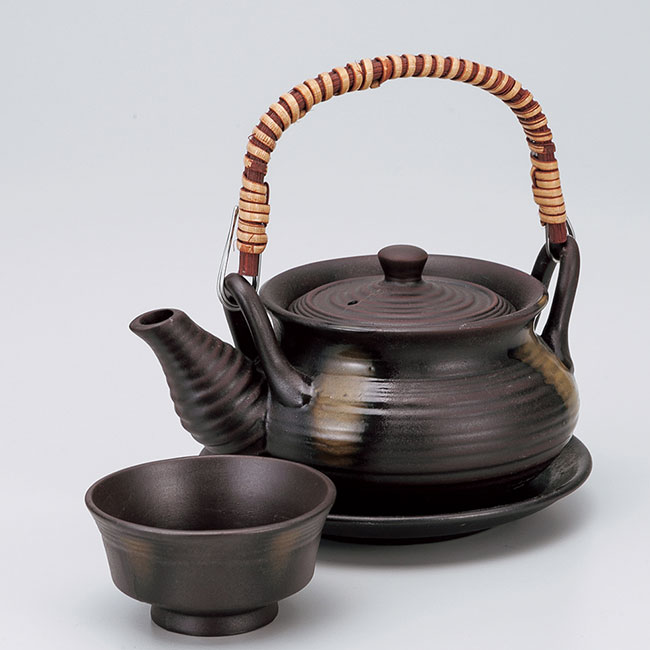 白いごはん器のお店ライスボール『和食器耐熱巾着火色土瓶蒸し』