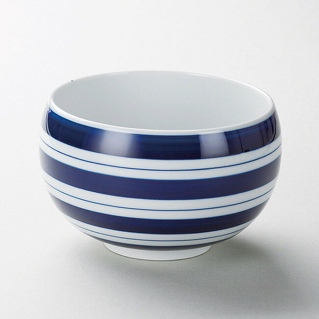 和食器 ライン 青 お好み碗 有田焼 12.5×8cm 丼 どんぶり 鉢 ボウル うつわ 陶器 おしゃれ おうち 軽井沢 春日井