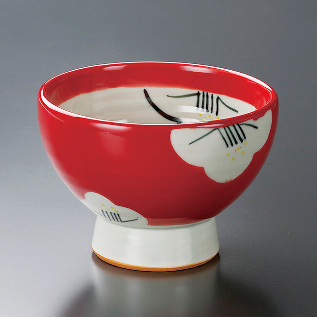 和食器 赤椿高台丼 12.8×8.8cm 丼 どんぶり 鉢 ボウル うつわ 陶器 おしゃれ おうち 軽井沢 春日井