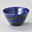 和食器 銀彩ブルーリップル碗大 13.7×7.5cm 丼 どんぶり 鉢 ボウル うつわ 陶器 おしゃれ おうち 軽井沢 春日井