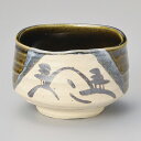 和食器 土物織部山水抹茶碗 抹茶椀 おうち 鉢 茶道 練習 うつわ 陶器 お茶 いっぷく おしゃれ 軽井沢 春日井