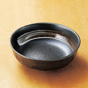 和食器 黒斑点白刷毛石垣ボール 17×5.9cm 中鉢 ボウル サラダ おかず おうち うつわ 陶器 カフェ おしゃれ 軽井沢 春日井