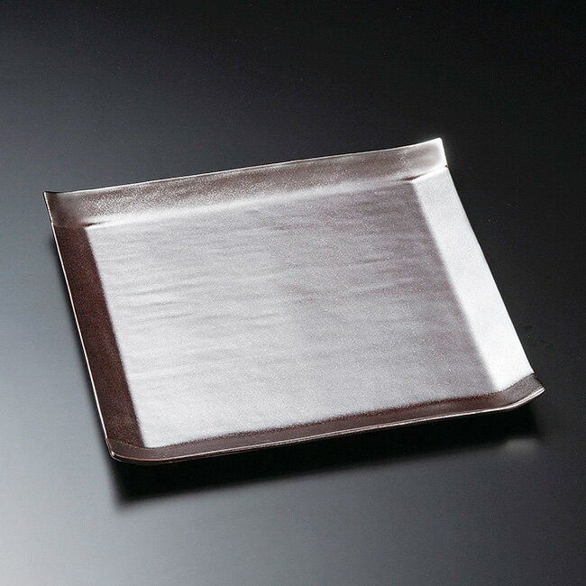 和食器 こよりシルバー中皿 16.5×16.5×1.7cm 