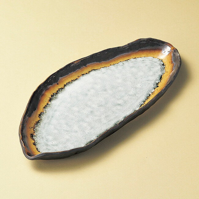 和食器 あかね木の葉長角皿 37×16.8×3cm トレー うつわ おうち 陶器 カフェ おしゃれ 軽井沢 春日井