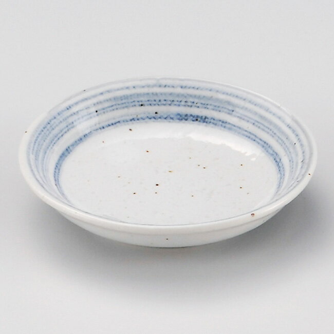 和食器 小さな藍彩丸小皿 10.2×2cm 豆皿 お醤油 プチ うつわ 陶器 カフェ おしゃれ おうち 軽井沢 春日井