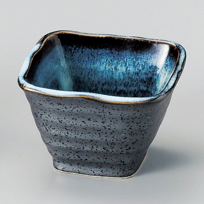 和食器 ちょこっと 清流黒釉角小鉢 8.8×5.7cm ボウル うつわ 陶器 カフェ おしゃれ おうち