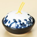 和食器 染付タコ唐草会席鍋 小 土鍋 直火 耐熱 おうち ごはん おしゃれ プレゼント 陶器 うつわ