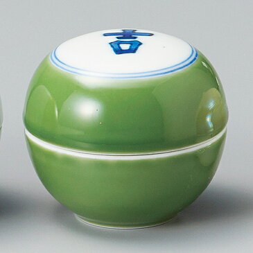 和食器 小さな天竜青磁吉文字蓋付 小鉢 6.5×5.6cm うつわ 陶器 おしゃれ おうち