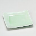 和食器 小さなもえぎ角皿 11.2×11.2×1.5cm うつわ 陶器 おしゃれ おうち