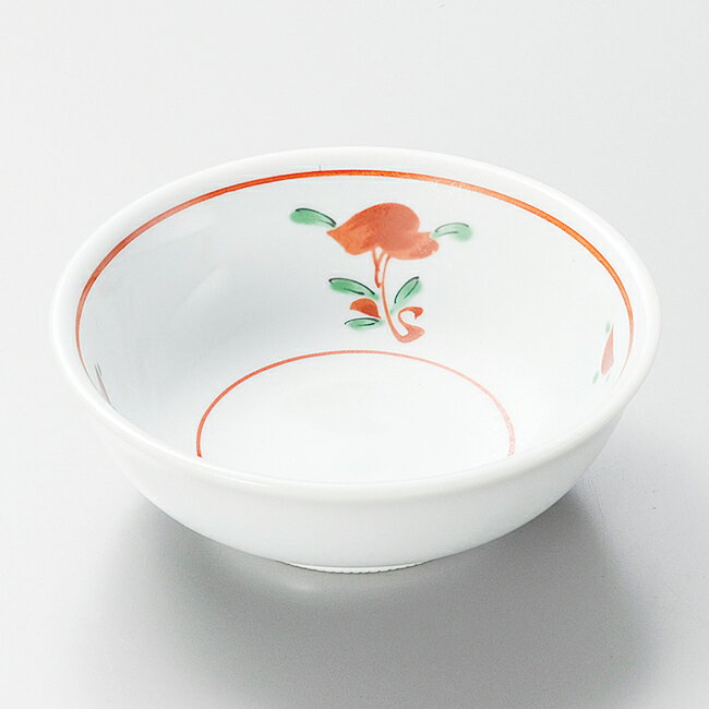 和食器 小さな青磁赤小花松華堂鉢 11.6×4cm うつわ 陶器 おしゃれ おうち