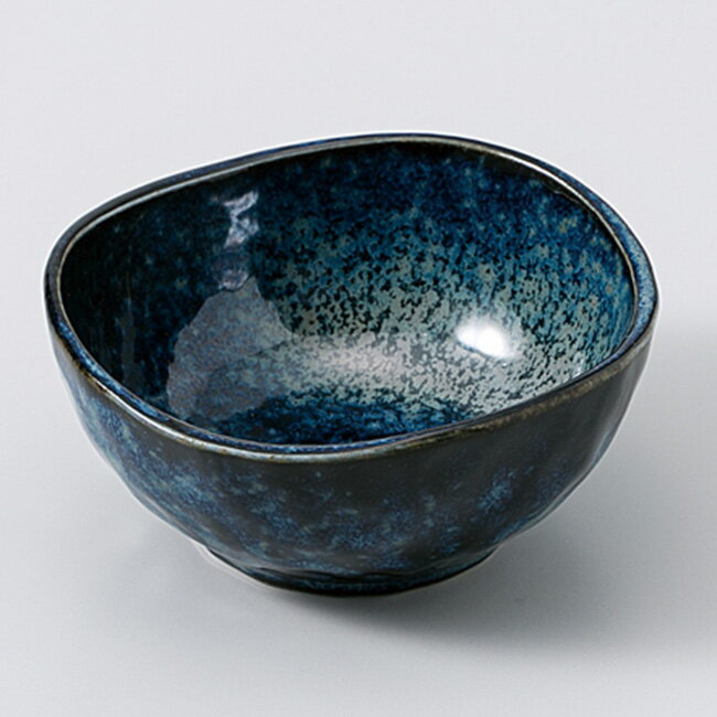 和食器 小さな窯変紺 三角 小鉢 プチボール うつわ おうちカフェ おうちごはん 軽井沢 春日井