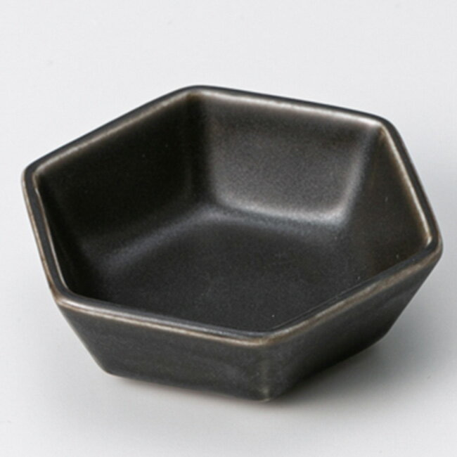 和食器 小さなブラック 黒六角 小鉢 プチボール うつわ おうちカフェ おうちごはん 軽井沢 春日井