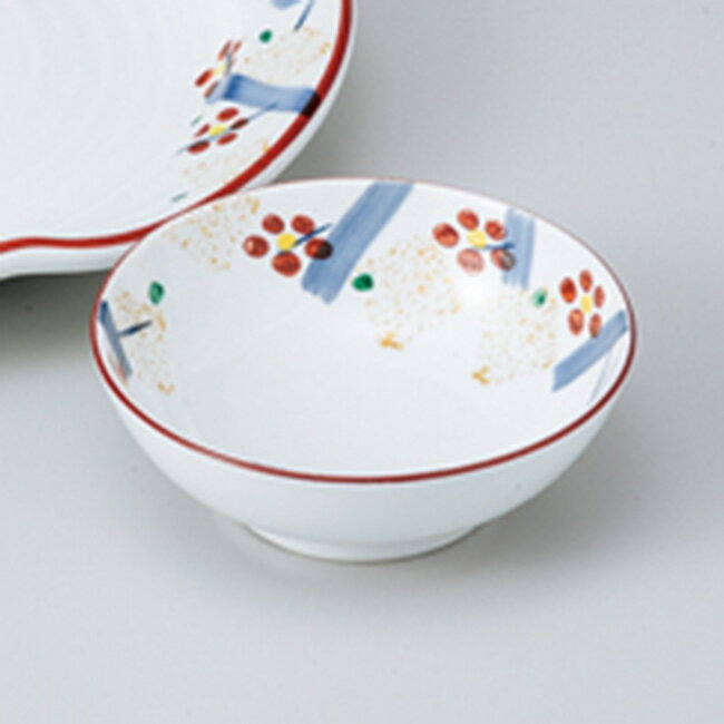 和食器 手描き紅梅 呑水 天つゆ皿 とんすい 鍋 小鉢 ボウル 取り皿 うつわ おうちカフェ おうちごはん 軽井沢 春日井