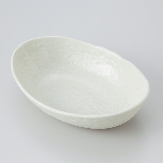 和食器 粉引たたき 楕円 中鉢 23.8×17.2×6.7cm サラダボール ボウル 煮物 おうちカフェ おうちごはん 軽井沢 春日井