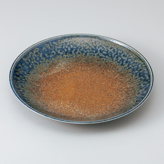 和食器 砂地藍流し 大皿 28.5×4cm ディナー パスタ カレー ワンプレート おうちカフェ おうちごはん 軽井沢 春日井