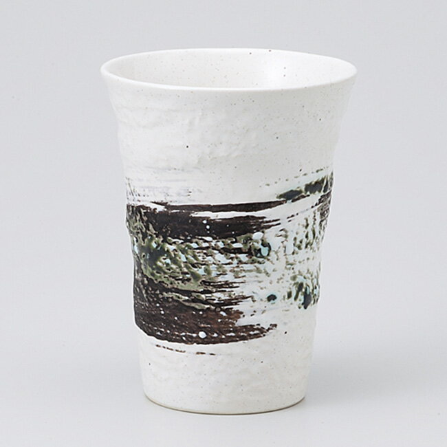 和食器 白釉刷毛目フリーカップ 焼酎 アイスコーヒー 湯のみ おうちカフェ おうちごはん 軽井沢 春日井