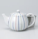 和食器 美味しい お茶 三色ライン軽量 ティーポット 450cc ほうじ茶 緑茶 麦茶 うつわ 陶器 カフェ おうちごはん 軽井沢 春日井(3)
