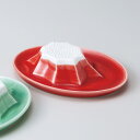 和食器 そのまま卓上でおろし器 富士山 赤 レッド おろし皿 大根おろし しょうが にんにく わさび うつわ 陶器 日本製 カフェ おうちごはん 軽井沢 春日井