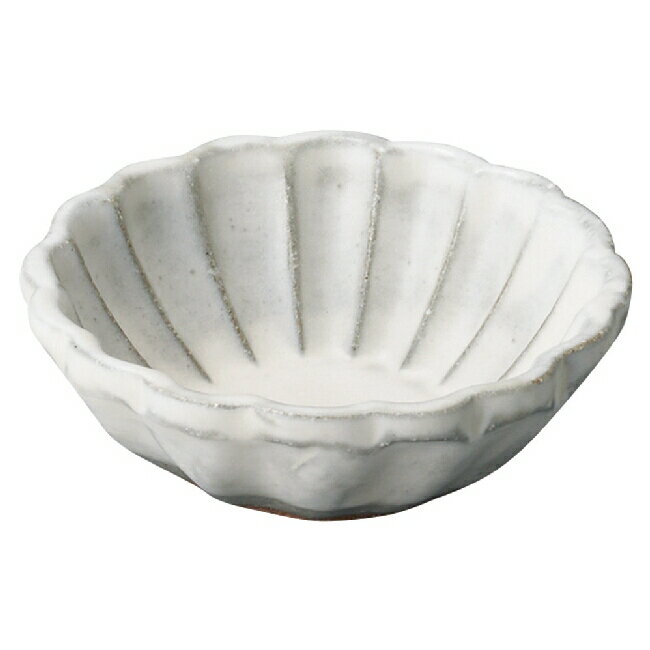 和食器 信楽焼 白さび輪花 豆鉢 小鉢 深鉢 プチボール ボウル 副菜 陶器 日本製 カフェ おうちごはん しがらき焼 らいすぼ〜る 春日井 軽井沢