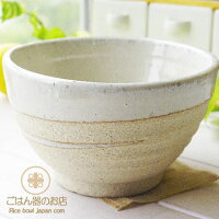 松助窯 職人の手でそーっとくぼませた変型どんぶり 白萩ウェーブ 和食器 陶器 オーブン 美濃焼 日本製 鉢 丼