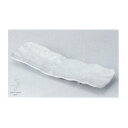 秋の香りこんがりふっくら塩焼き さんま皿 焼き物 長角皿 32.5cm(手折り 白粉引ホワイト)