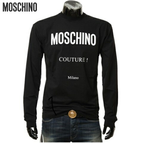 MOSCHINO（モスキーノ）半袖Tシャツ【黒/ブラック】【メンズ】【12095240】【ユニセックス】【半袖】【ロゴ】【コットン】【送料無料】