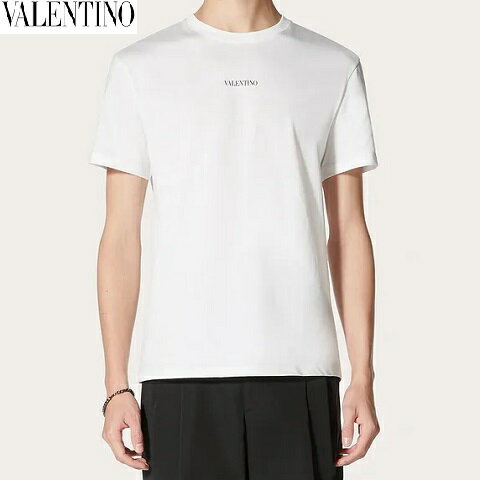 VALENTINO(ヴァレンティノ) Tシャツ【メンズ】【白/ホワイト】【VV3MG10V738A01】【ロゴ】【インナー】【ワンポイント】のサムネイル