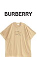 BURBERRY（バーバリー） プリント Tシャツ【ロゴプリント】【コットン】【8072703】【メンズ】【ベージュ/キャメル】【送料無料】【立体プリント】【SALE！！92400円→84000円約10％OFF】