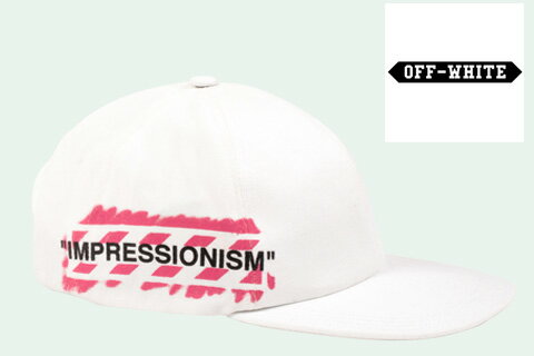 OFF-WHITE(オフホワイト)キャップ【白/ホワイト】【メンズ】【WHITE STENCIL CAP】【OMLB008R194000150228】【2019年春夏新作】【ストレートキャップ】【ベースボールキャップ】【ワンポイント】【入手困難】【送料無料】