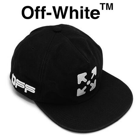 OFF-WHITE(オフホワイト)キャップ【黒/ブラック×白/ホワイト】【メンズ】【ARROW 5 PANEL CAP BLACK/WHITE】【OMLB022R20G81020 1001】【2020年春夏新作】【ロゴプリント】【ベースボールキャップ】【送料無料】SALE！31900円→23100円30％OFF